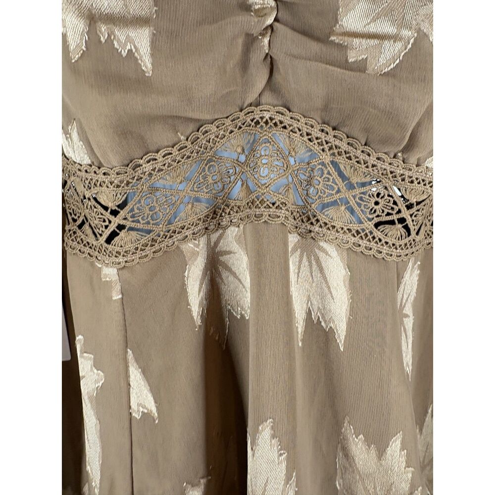 Isabella Dress in Latte by the brand Joyfolie. - Picture 7 of 8